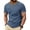 Blue, variant on Summer Shirts for Men Plus Size Short Sleeve Crew Neck Solid Color T Shirt Men’s Summer Clothes