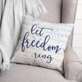 thumbnail image 3 of Creative Products Let Freedom Ring 18 x 18 Spun Poly Pillow, 3 of 3