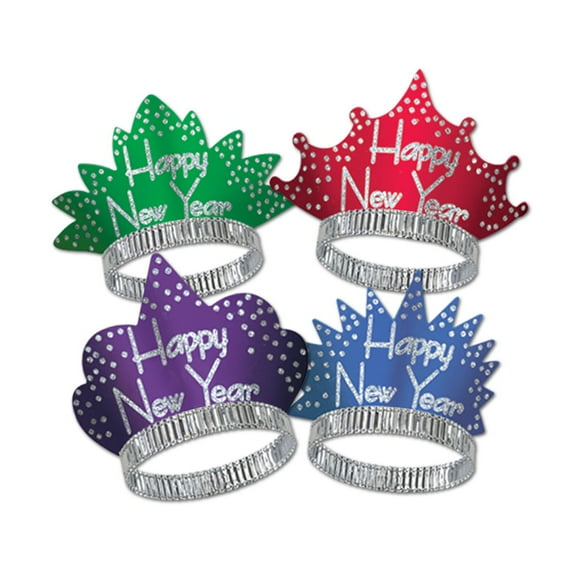 Club Pack of 50 Headliner "Happy New Years" Legacy Party Favor Tiaras