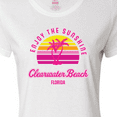 thumbnail image 4 of Inktastic Summer Enjoy the Sunshine Clearwater Beach Florida in Pink Women's T-Shirt, 4 of 5