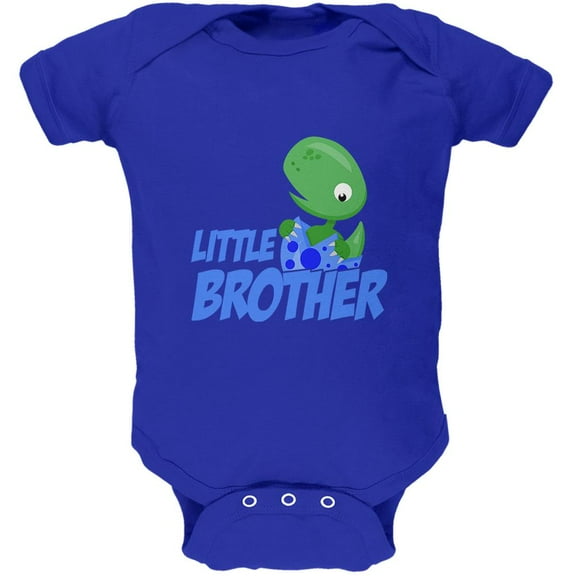 Little Brother Dinosaur Soft Baby One Piece Royal 18-24 M