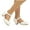 White, variant on Girls Dress Shoes Closed Toe Low Heels Princess Pumps Toddler Flower Wedding Party Mary Jane