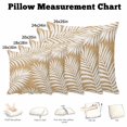 thumbnail image 5 of Throw Pillow Covers, Brown Palm Leaf Decorative Throw Pillow Covers 20x20 Inch, Summer Coastal Botanical Tropical Square Linen Pillow Cases for Couch/Living Room/Sofa, 5 of 9