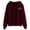 Wine Red, variant on Certgust Essential Hoodie Womens Cropped Sweatshirt with Pocket Long Sleeve Casual Hoodie Modern Cropped Silhouette for Trendy Streetwear Looks
