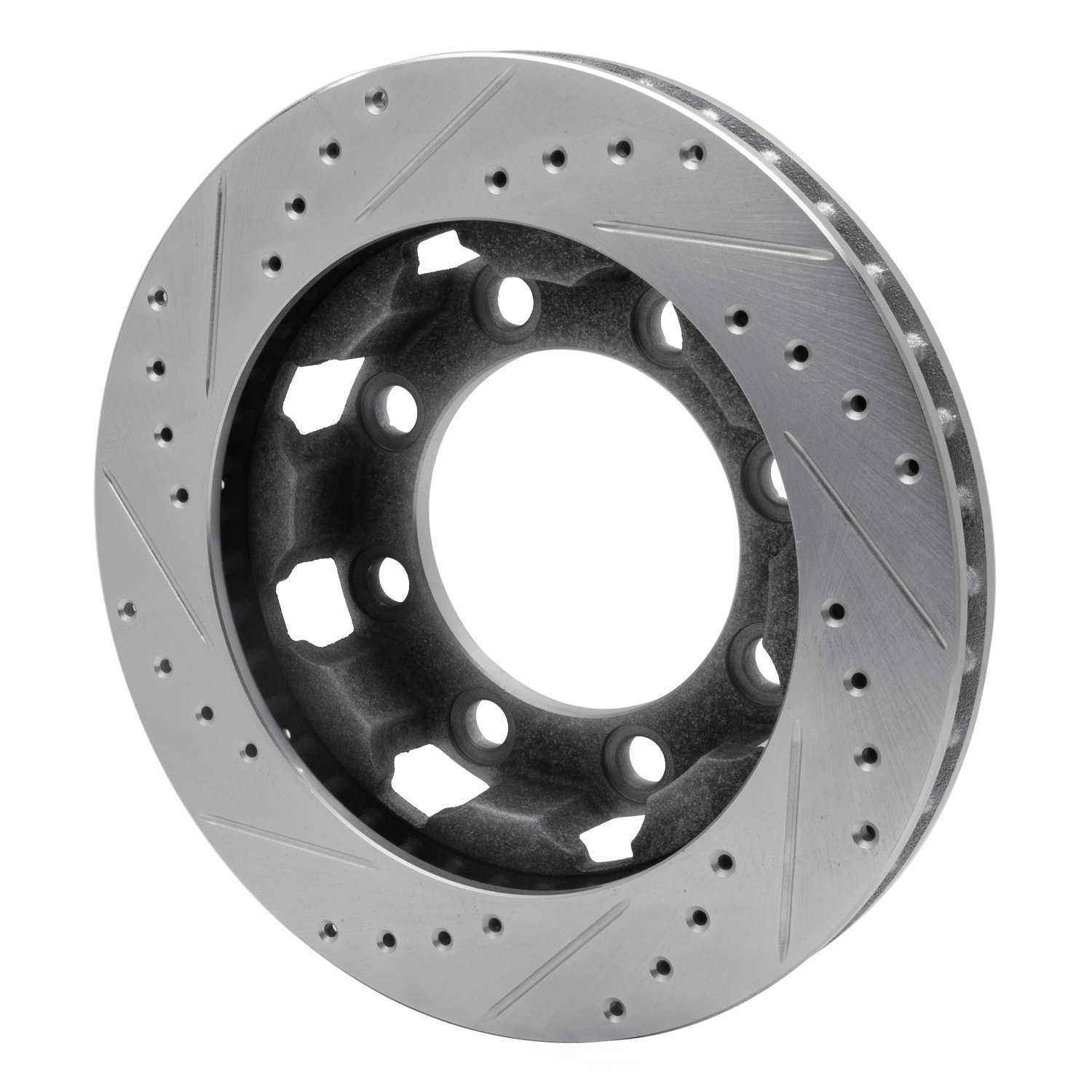 Dynamic Friction Company 631-40048R DFC Brake Rotor - Drilled And Slotted - Silver