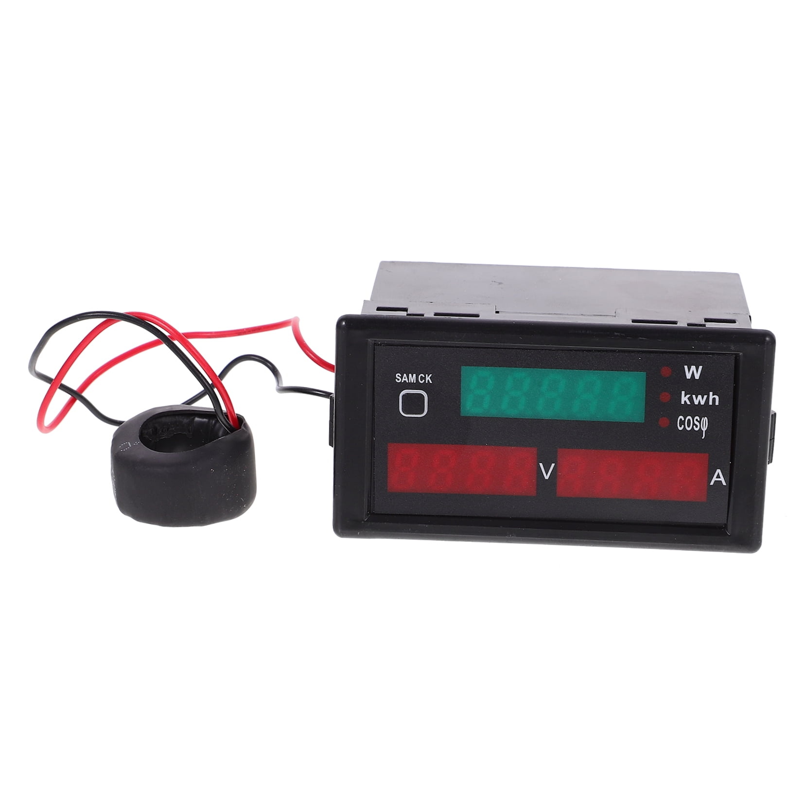 UPKOCH digital display voltage ammeter 2047 AC Voltmeter Ammeter Plastic Black 1Pcs