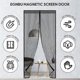 thumbnail image 2 of 26-27 Mosquito Net for Doors 90 x 210 cm, Heavy Duty for Patio Door, Mesh Mosquito Net with Powerful Magnets and Magic Tape, (Black), 2 of 5