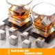 thumbnail image 2 of Juego de 8 cubitos de hielo, cócteles y ginebra reutilizables de acero inoxidable de calidad alimentaria, 2 of 5