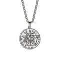 thumbnail image 1 of Collar con colgante de tetragramatón shaofei acero inoxidable, 1 of 5