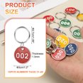 thumbnail image 2 of 10PCS Number Tags 31-40, Number Key Tags Aluminum Numbered Tags Metal Key Tags Keychain with Key Rings for Organizer Field Sales Hangers Clothes Labels ID Tag, Red, 2 of 6