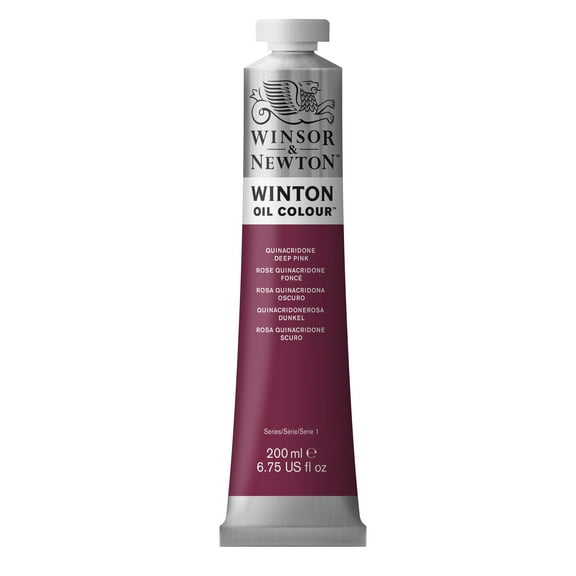 Winsor & Newton Winton Oil Color, 200ml, Quinacridone Deep Pink