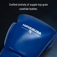 thumbnail image 5 of Hayabusa Pro Leather Lace-Up Boxing Gloves for Men and Women - Blue, 14oz, 5 of 6