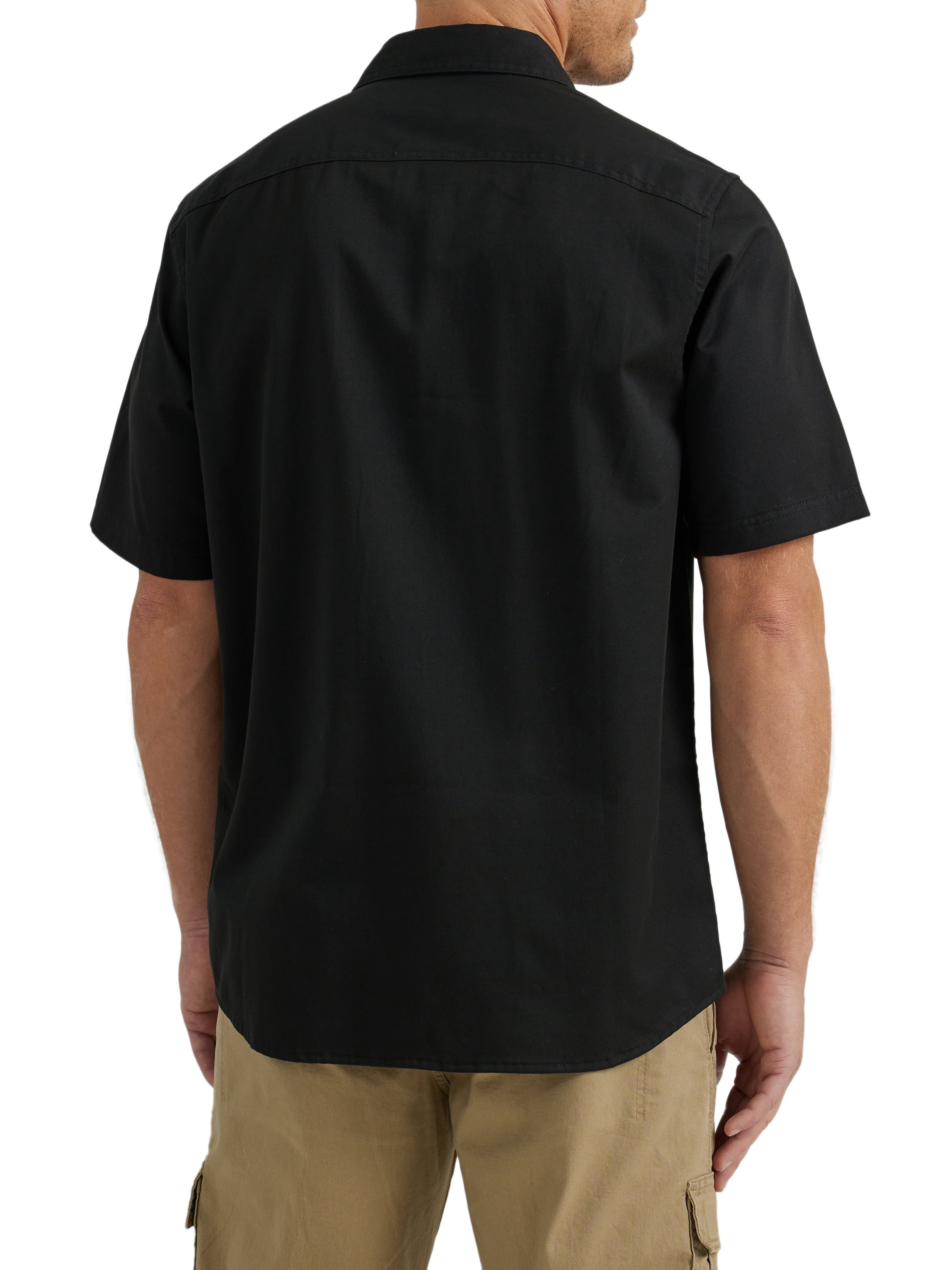 Wrangler® Men's Relaxed Fit Short Sleeve Woven Shirt