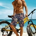 thumbnail image 4 of NICKSUN Men's Swim Trunks, Cute Print Quick Dry Summer Board Beach Shorts with Mesh Lining and Pockets, 4 of 6