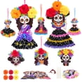 thumbnail image 1 of Kit de manualidades Fennoral Day of The Dead Poke Art Kids con espuma EVA, 1 of 7