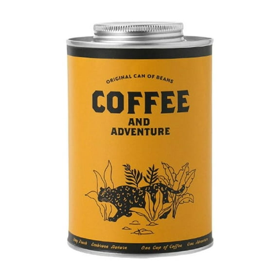Tinplate Coffee Bean Storage Jar, 0.33 lb to 0.44 lb Capacity, Sealed Lid for Kitchen Pantry Organization