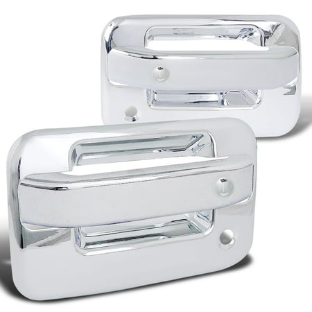 - Spec-D Tuning 2004-2012 Ford F150 2Dr Abs Door Handle Cover W/ 2 Key Holes Chrome 2004 2005 2006 2007 2008 2009 2010 2011 2012