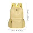 thumbnail image 3 of Solid Color Schoolbag Large Capacity Backpack for Students Daily Use, 3 of 5