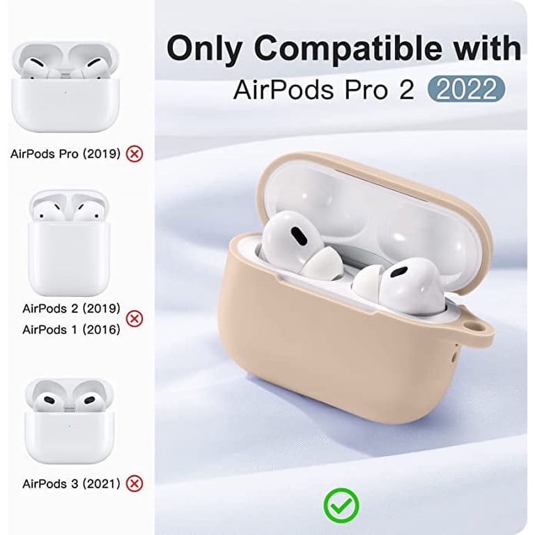 AirPods Pro 2nd Gen Case [Front LED Visible], Entronix Silicone 