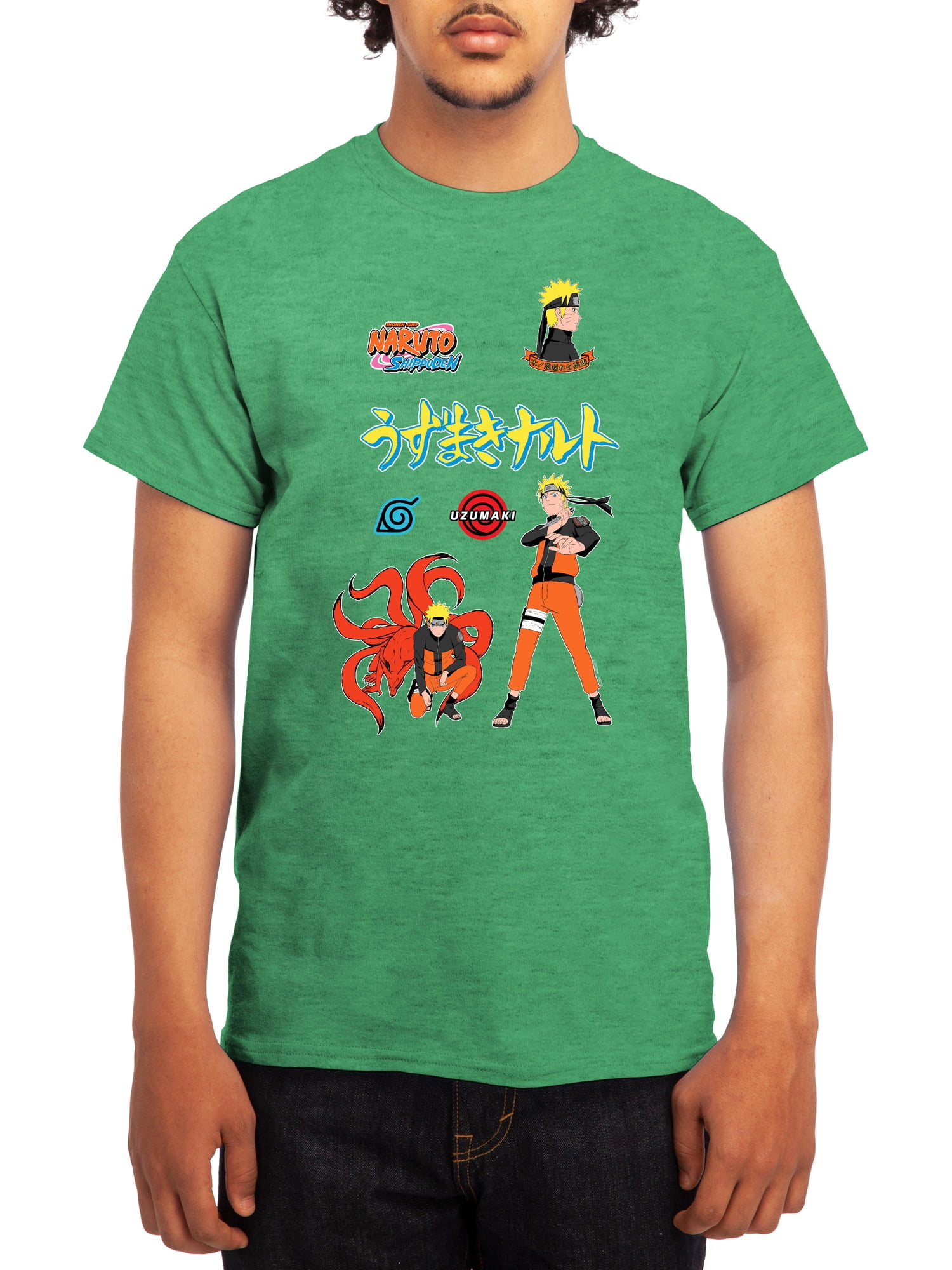 Naruto Shippuden Men's Short Sleeve Graphic Tee - Walmart.com