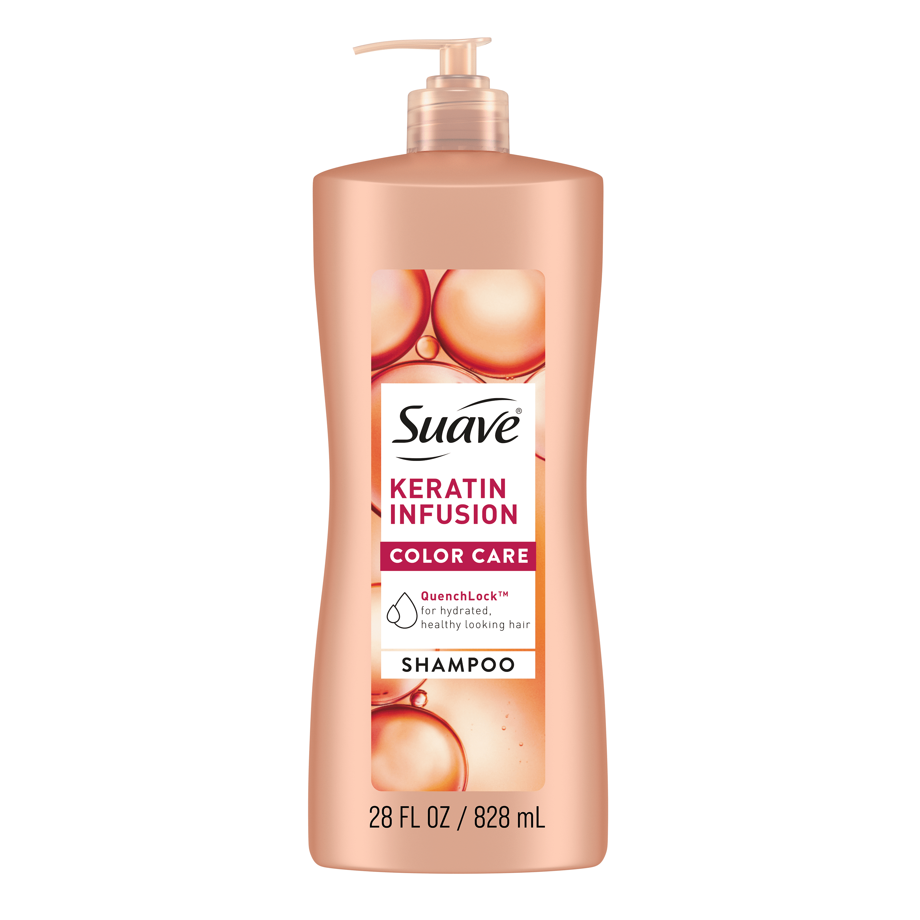 (4 pack) Suave Professionals Keratin Infusion Conditioner with Pump, Color Care, 28 fl oz