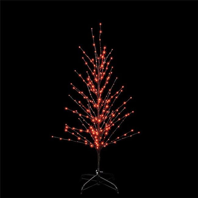 Santas Best 9737776 Twig Lighted Halloween Tree Decoration, Orange 24