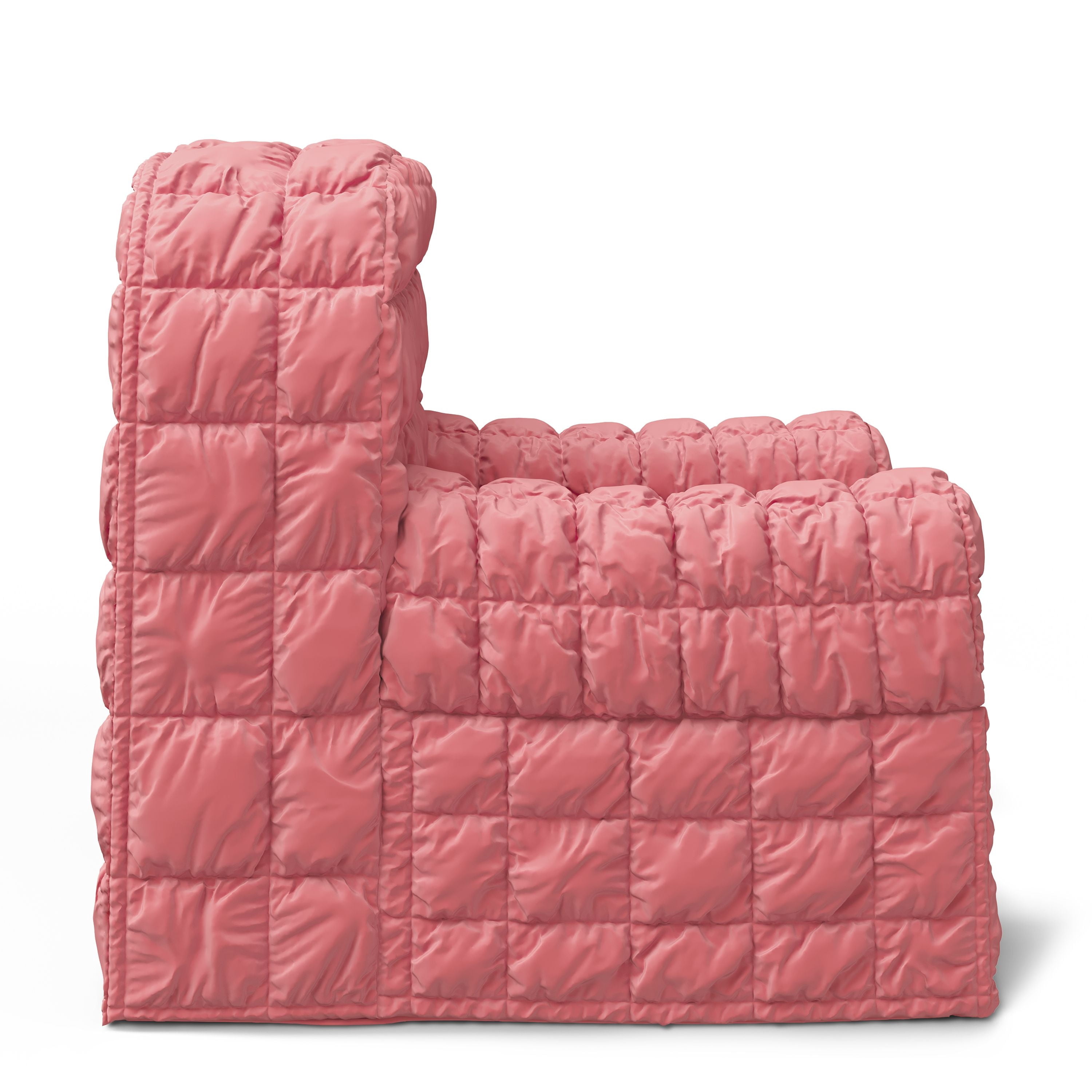 Mainstays Kids Compressed Puffy Chair, Pink