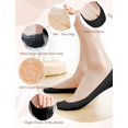 thumbnail image 3 of No Show Socks Womens 4-8 Pairs Low Cut Liner Non Slip Socks for Women Size 5-12 Footies Invisible Socks for Flat Boat, 3 of 5