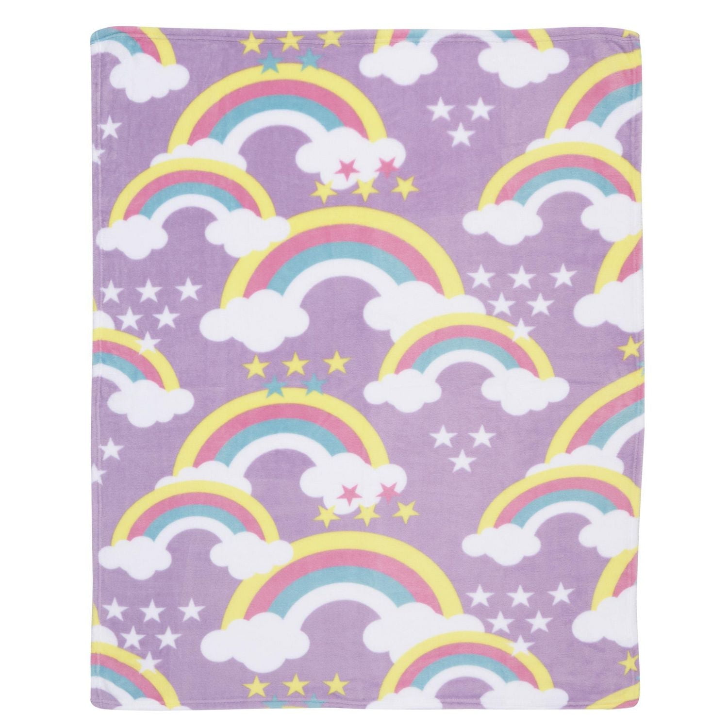 Mainstays Kids Rainbow Decor Pillow & Throw Combo