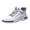 White, variant on XEDZYT Mens Shoes Casual Flat Leather Lace Up Walking Footwear Fashion Sneakers Going Out Size 9.5