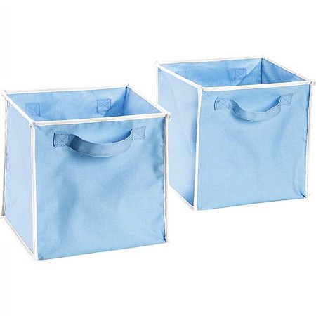 Seed Sprout - Set of 2 Canvas Pop-Up Storage Tote, Blue
