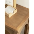 thumbnail image 4 of Kate and Laurel Ulla Modern Tiered Rectangle Console Table, 36 x 13 x 30, Rustic Brown, Transitional Two-Tier Wood Arched Entryway Table with Storage for Behind Couch Home Decor Option, 4 of 10