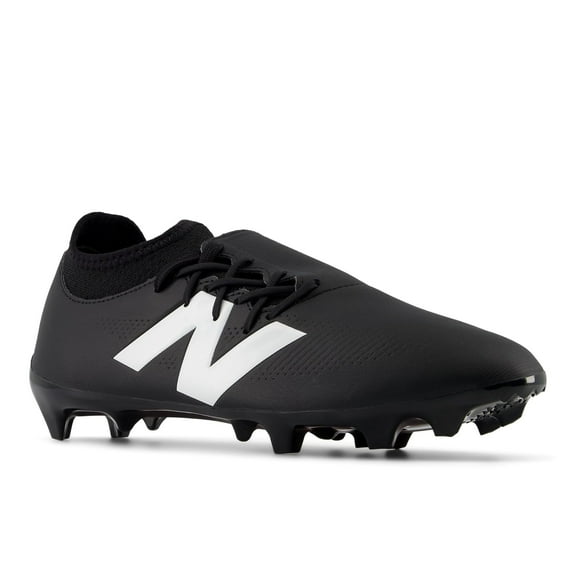 New Balance Unisex Furon Dispatch FG V7  Soccer Shoe, Black/White/True Red, 10.5 US Men
