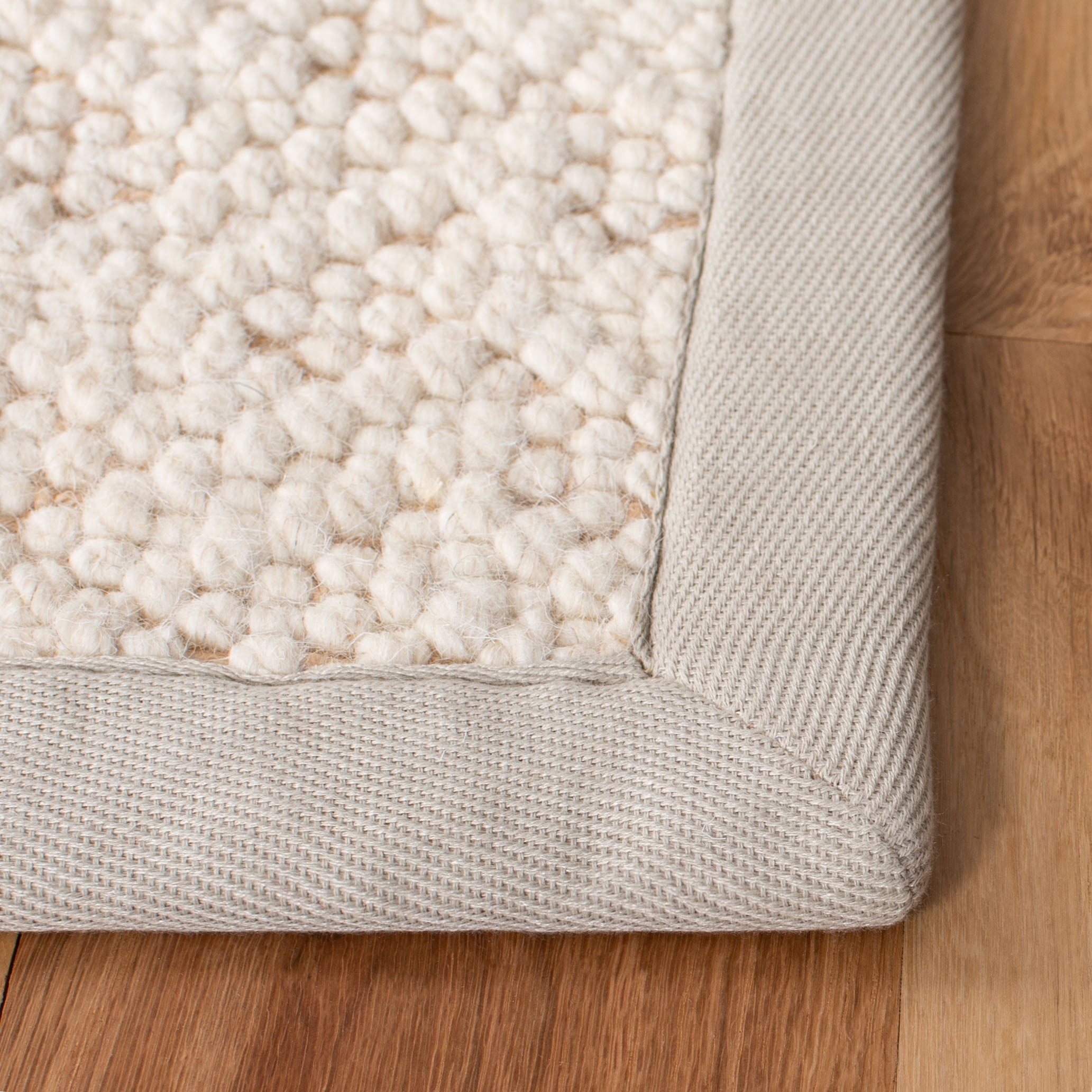 SAFAVIEH Natural Fiber Thaddeus Geometric Area Rug, Ivory, 9' x 12'