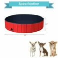 thumbnail image 2 of Gymax 55'' Foldable Dog Pet Pool Kiddie Bathing Tub Indoor Outdoor Leakproof Portable, 2 of 10