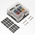 thumbnail image 2 of Caja de fusibles de 6 vías con luz LED negativa Compatible con automóviles, vehículos recreativos, automóviles, barcos y barcos, 2 of 4