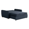 thumbnail image 4 of Serta Grant Scandinavian Convertible Loveseat with Full Size Sleeper, Navy Woven Fabric, 4 of 5