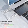 thumbnail image 2 of HAHDAXIA Adaptateur USB-C vers USB Type C vers USB Adaptateur 3.0 Type C Mâle vers USB Femelle Adaptateur USB-C Femelle vers USB Mâle OTG pour Chargeurs de Projecteur MacBook [Lot de 4], 2 of 7