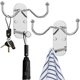 thumbnail image 1 of ganchos adhesivos de acero inoxidable 304 para pared, resistentes, de 20 lb de capacidad, resistentes, resistentes a los daños, para colgar en la pared, para abrigos, batas, ropa de baño., 1 of 8