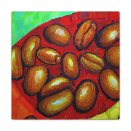 Coffee Beans in Color - Canvas