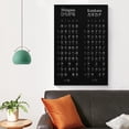 thumbnail image 4 of Hiragana Katakana Poster for Japanese Learning - Educational Canvas Wall Art Print in Black, Minimalist Decor for Study Room, Classroom, Office, 4 of 8
