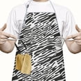 thumbnail image 2 of Leopard Print Adjustable Waterproof Apron for Adults 33x27 Inch – Cooking Apron with 2 Large Pockets, Durable Polyester Bib for Kitchen, Baking, BBQ, and Home Use, 2 of 6