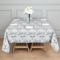 thumbnail image 5 of 52x52 Inch Waterproof Square Tablecloth, Thickened Polyester Table Cover for Dining & Parties, Floral Print, 5 of 6