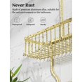 thumbnail image 3 of Carrito de ducha YASONIC Never Rust de aluminio para colgar, dorado, 3 of 8