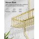 thumbnail image 3 of Carrito de ducha YASONIC Never Rust de aluminio para colgar, dorado, 3 of 8