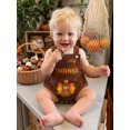 thumbnail image 4 of RUINIXCW Baby Thanksgiving Romper Letter Turkey Embroidered Sleeveless Overalls, 4 of 8