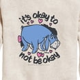 thumbnail image 3 of Winnie the Pooh - Eeyore it's Ok to Not Be Ok Boys' Graphic Long Sleeve Fleece Sweatshirt, 3 of 5