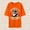Orange, variante sur T-shirt à Manches Courtes et Col Rond pour Hommes Offrant un Confort Doux, Adapté à un Style Décontracté et à un Port Toutes Saisons