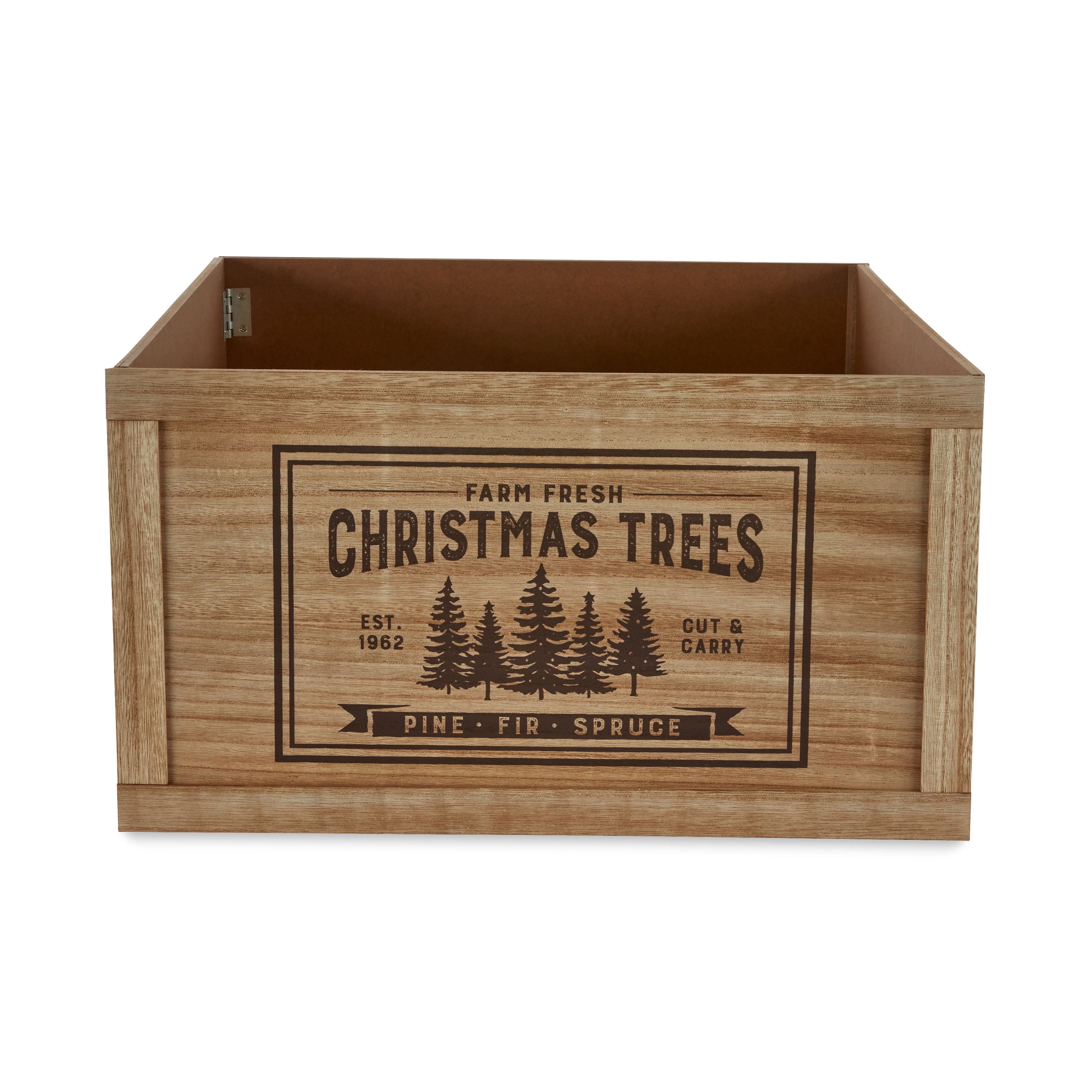 Holiday Time Farm Fresh Christmas Tree Crate, 11" x 20" Walmart