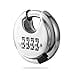 thumbnail image 3 of Rohuis Round Combination Lock, Uncuttable Combination Disc Padlock, 3/8 Inch Shackle Outdoor Combo Lock Discus Pad Lock for Storage Unit, Garages, Fences (1 Pack), 3 of 4